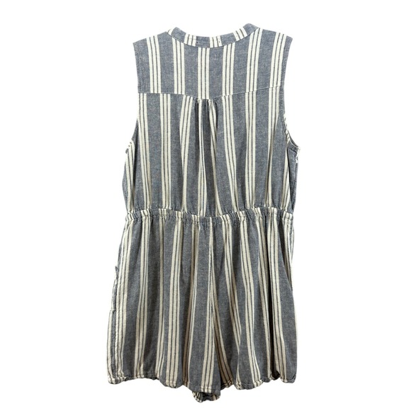Kelly Renee Striped‎ Romper Drawstring Waist Sleeveless Casual XL - Picture 4 of 7